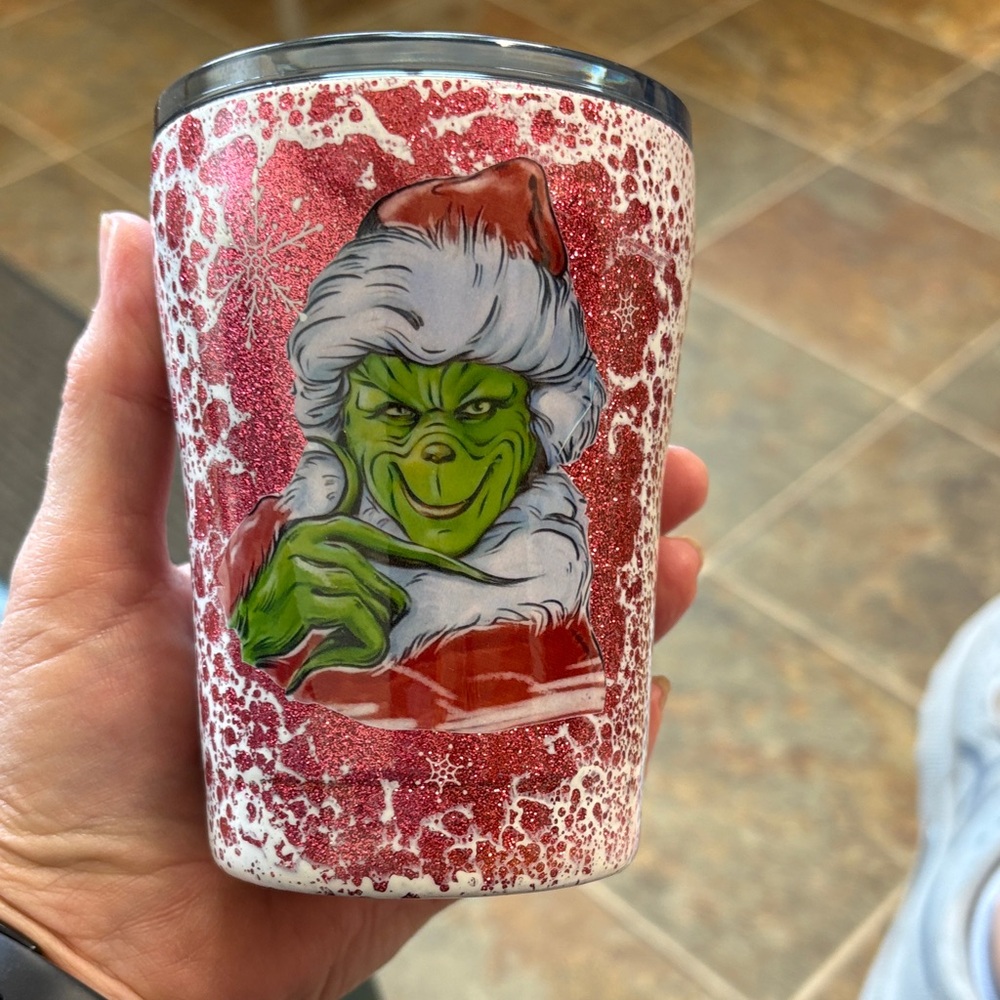Ozark Trail Red White Grinch Holiday Tumbler